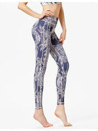 Printed High Waist Leggings for Active Wear
