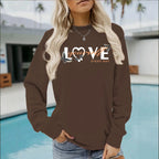 Fleece Long Sleeved Printed Sweatshirt
