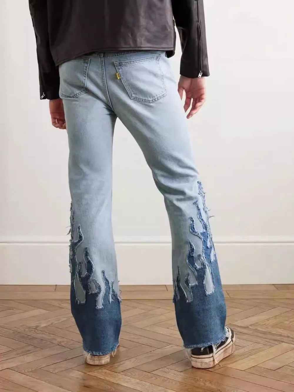Men's Flame Patch Cargo Jeans | District Hurd Limited