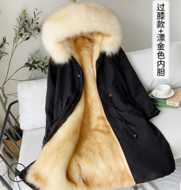 Men's Fur-Hooded Mid-Length Parka Coat | District Hurd Limited