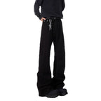 Men Bootcut Black Flared Straight Leg Jeans