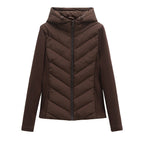 Slim Fit Lightweight Cotton Jacket with Hood for Women