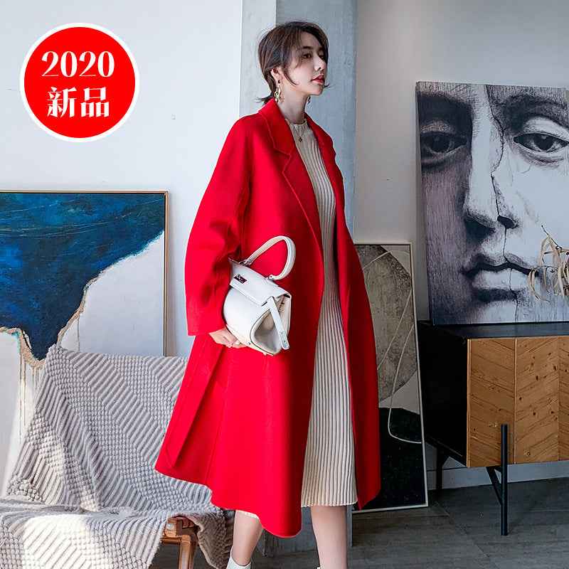 Women's Double-Sided Cashmere Wool Coat Windbreaker | District Hurd Limited