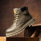 Men's Retro High-Top Leather Martin Boots | District Hurd Limited