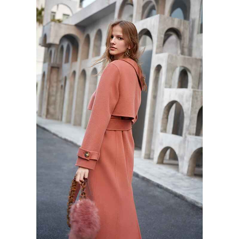 Women's One-Shoulder Double Wool Overcoat | District Hurd Limited