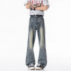 Slim Fit Straight Leg Denim Jeans Men