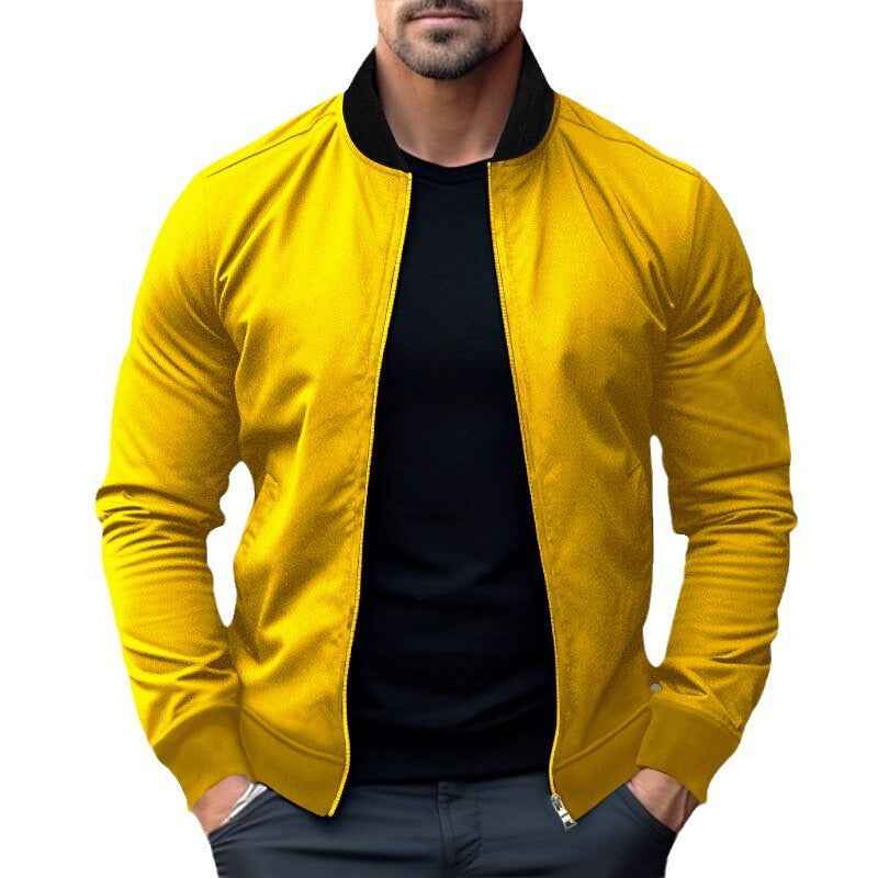 Men's Stand Collar Zip-Up Hoodie Jacket | District Hurd Limited