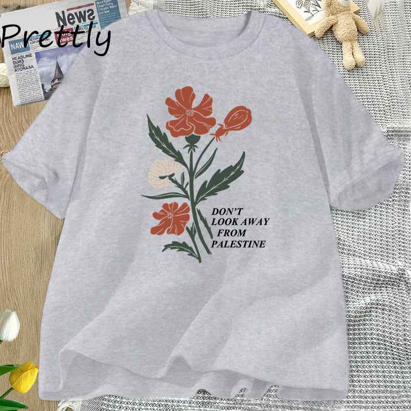 Women's Floral Graphic Cotton T-Shirt | District Hurd Limited