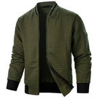 Men's Plaid Zip-Up Stand Collar Sweatshirt Jacket | District Hurd Limited