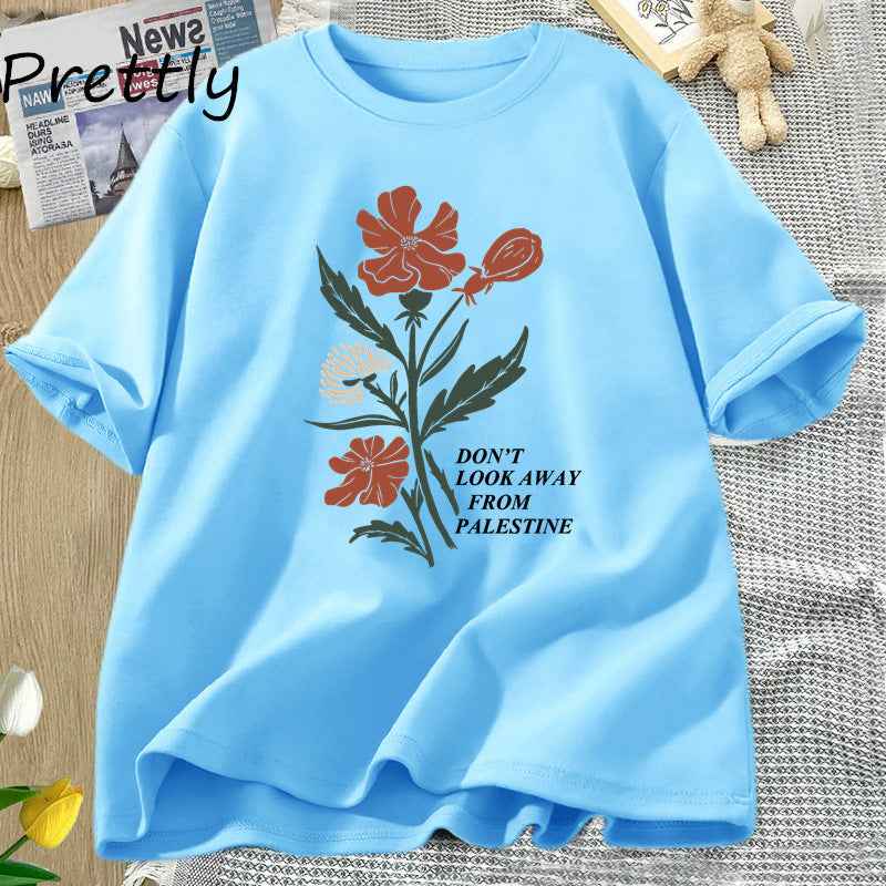 Women's Floral Graphic Cotton T-Shirt | District Hurd Limited