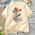 Women's Floral Graphic Cotton T-Shirt | District Hurd Limited