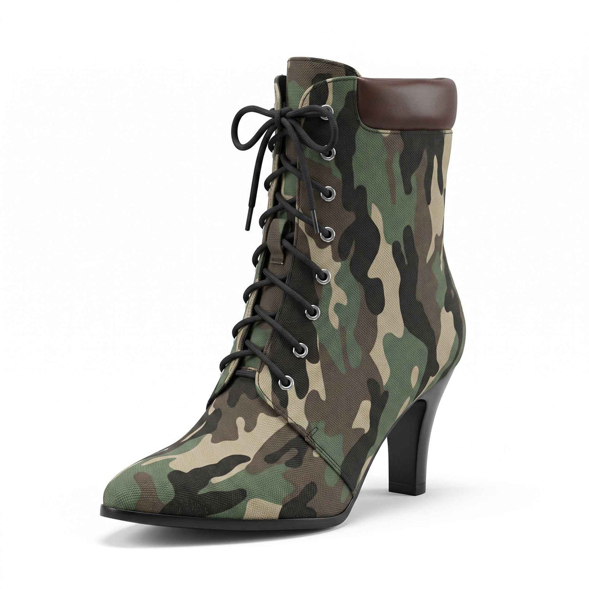Women's Pointed Toe Lace-Up Ankle Boots | District Hurd Limited