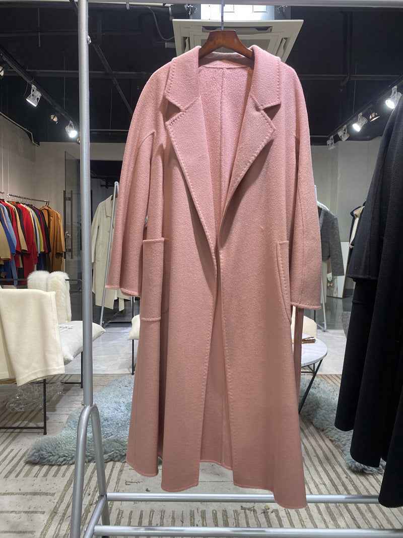 Women's Double-Sided Cashmere Wool Coat Windbreaker | District Hurd Limited
