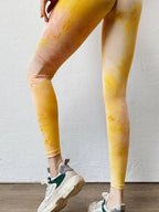Tie-Dye High Waist Leggings for Active Wear