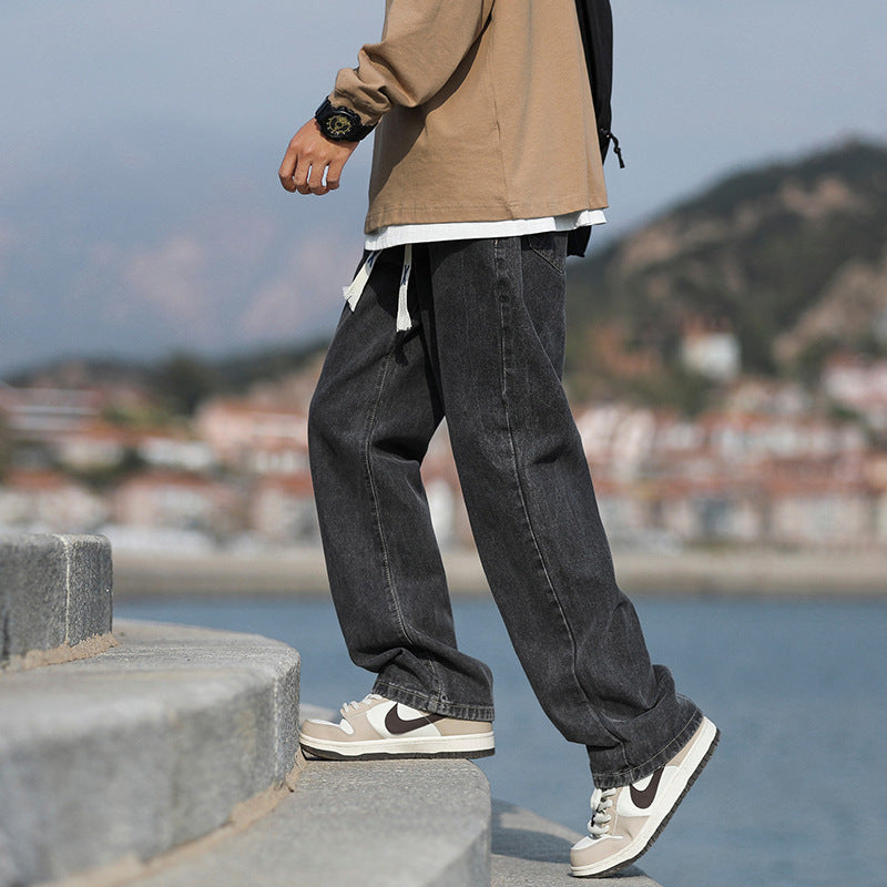 Men's Casual Straight Leg Denim Jeans