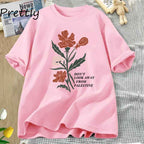 Women's Floral Graphic Cotton T-Shirt | District Hurd Limited