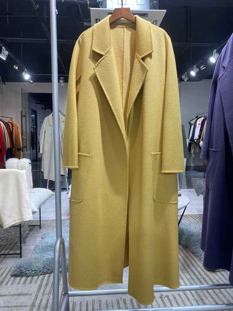 Women's Double-Sided Cashmere Wool Coat Windbreaker | District Hurd Limited