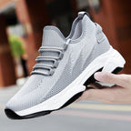 Men's Tie-up Height-Increasing Breathable Mesh Shoes