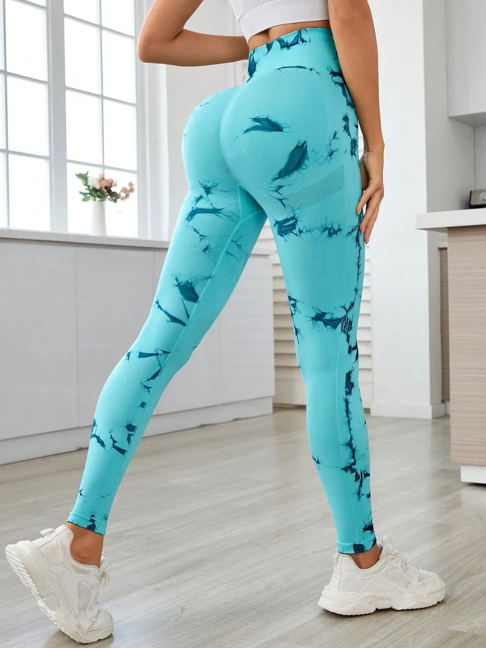 Printed High Waist Leggings for Active Wear