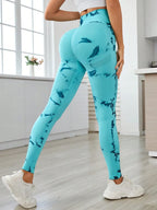 Printed High Waist Leggings for Active Wear