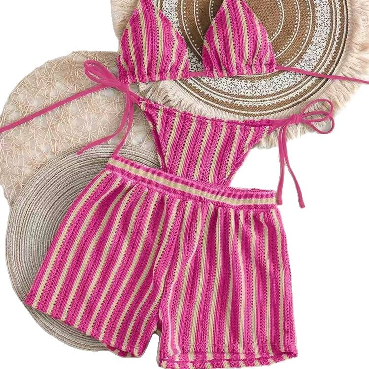 High waisted triangular soft bag swimsuit
