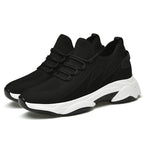 Men's Tie-up Height-Increasing Breathable Mesh Shoes