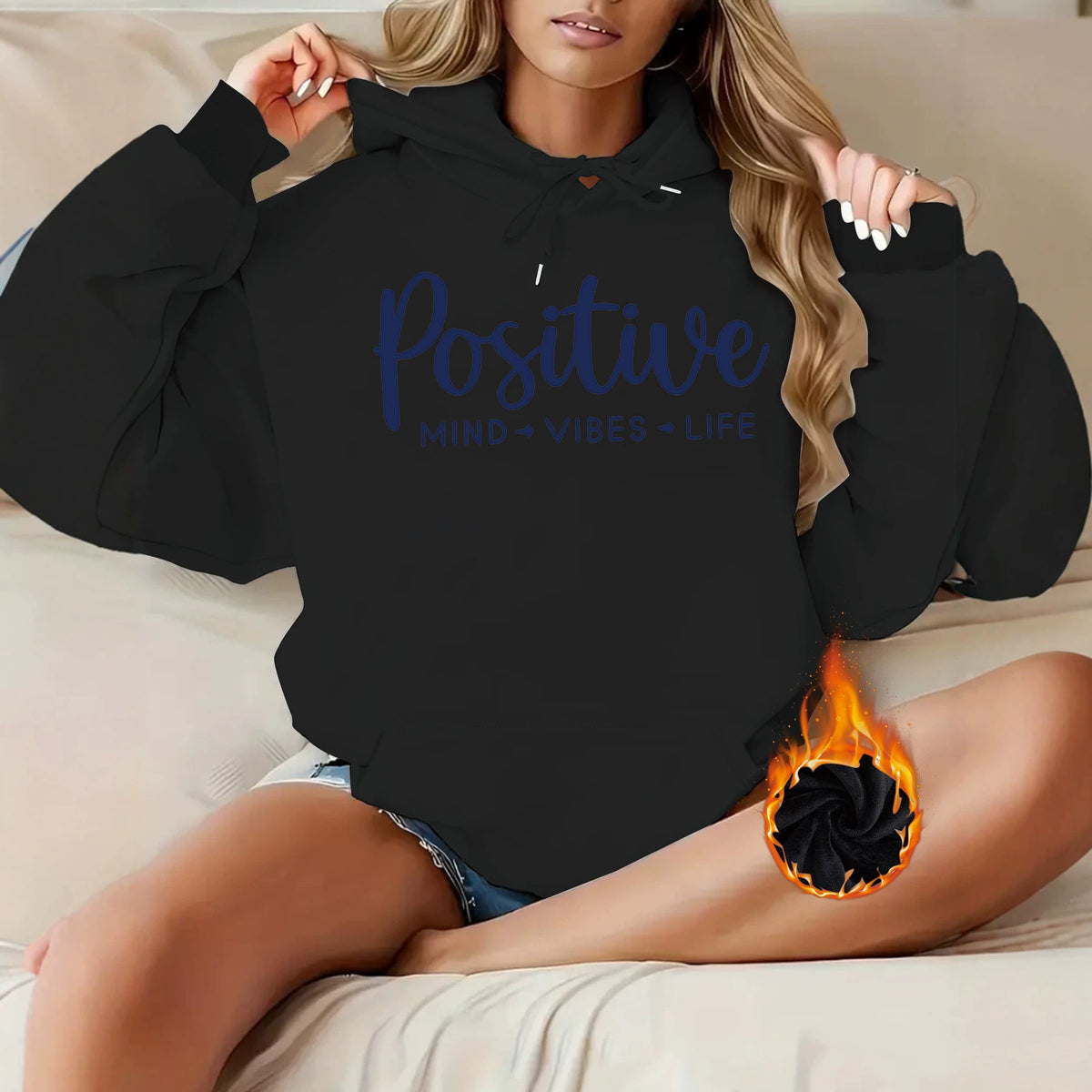 Velvet Thickened Printed Hoodie