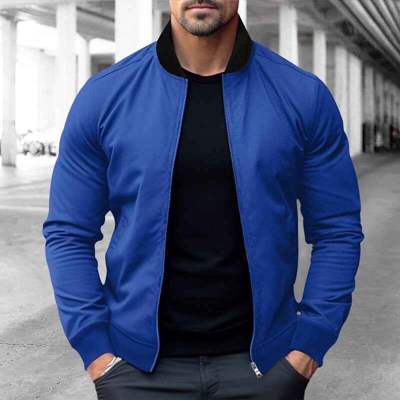Men's Stand Collar Zip-Up Hoodie Jacket | District Hurd Limited