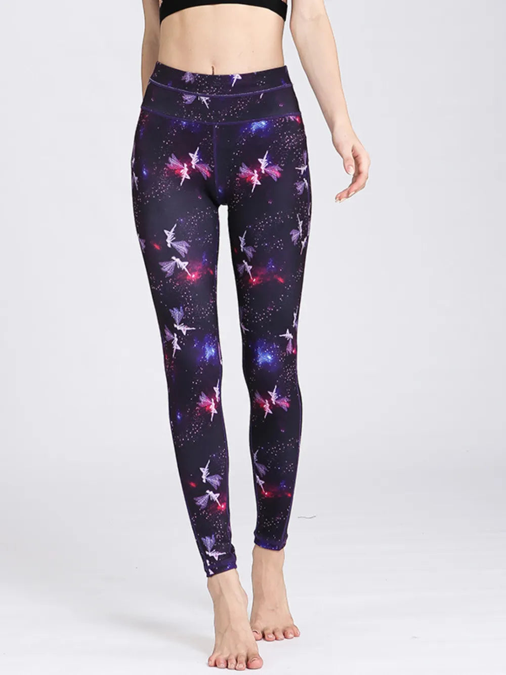 Printed High Waist Leggings for Active Wear