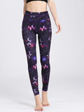 Printed High Waist Leggings for Active Wear