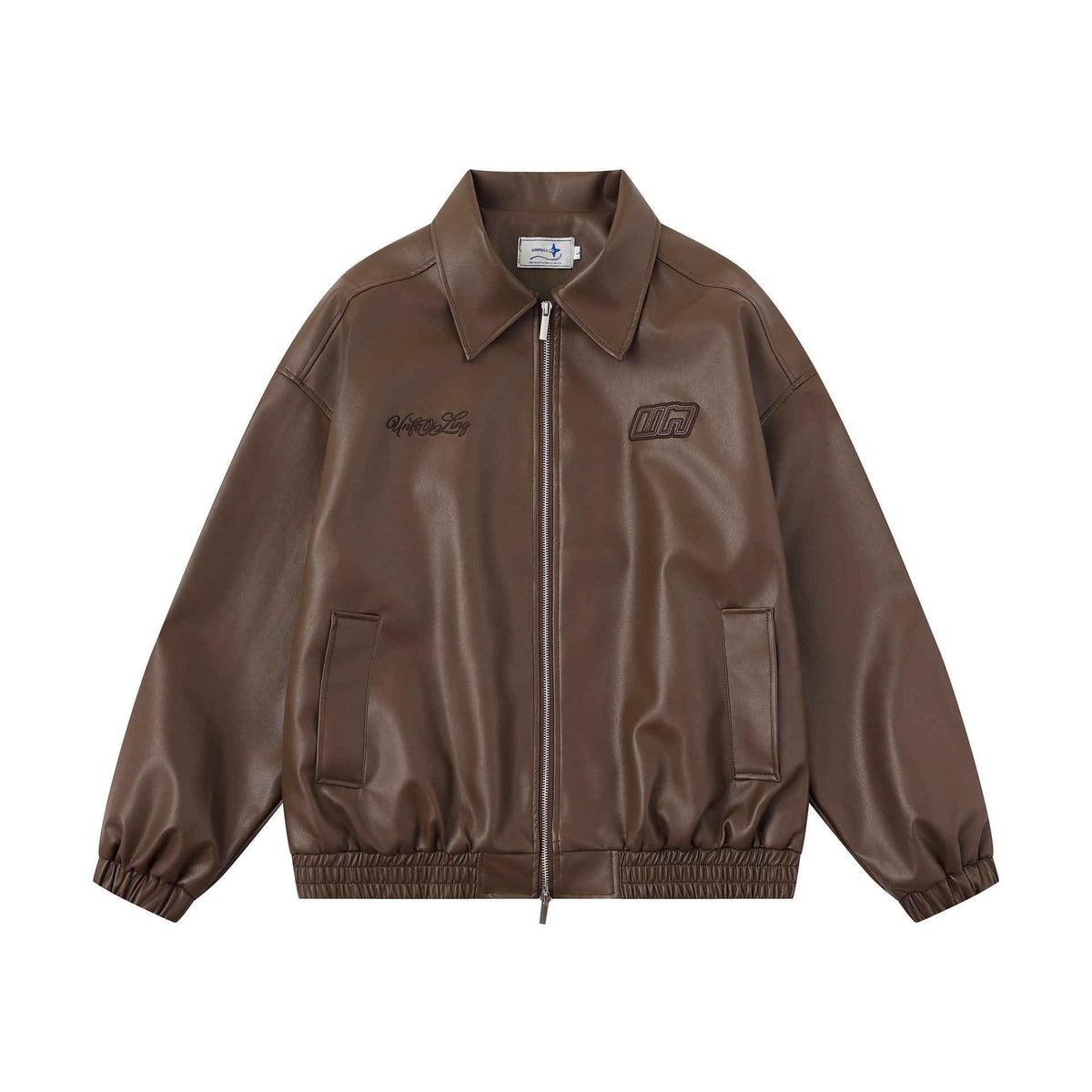 Leather Jacket Unisex – Embroidered Premium Biker Style | District Hurd Limited