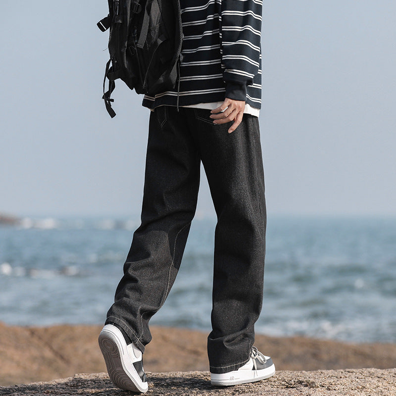 Men's Casual Straight Leg Denim Jeans