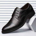 Men's Checkered Leather Oxford Shoes | District Hurd Limited