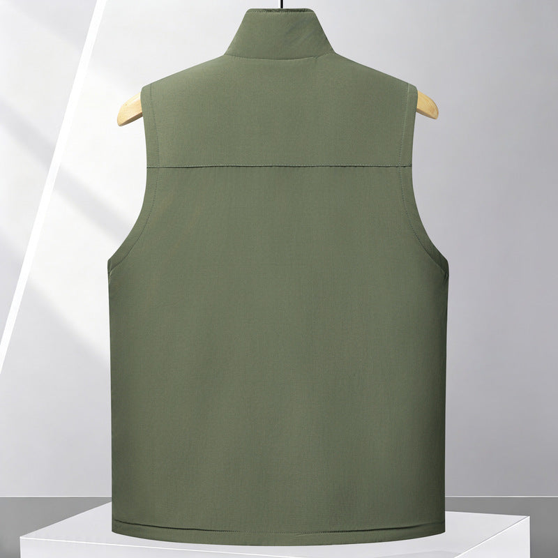Men Casual Fleece Lined Vest