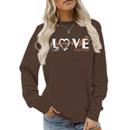 Fleece Long Sleeved Printed Sweatshirt