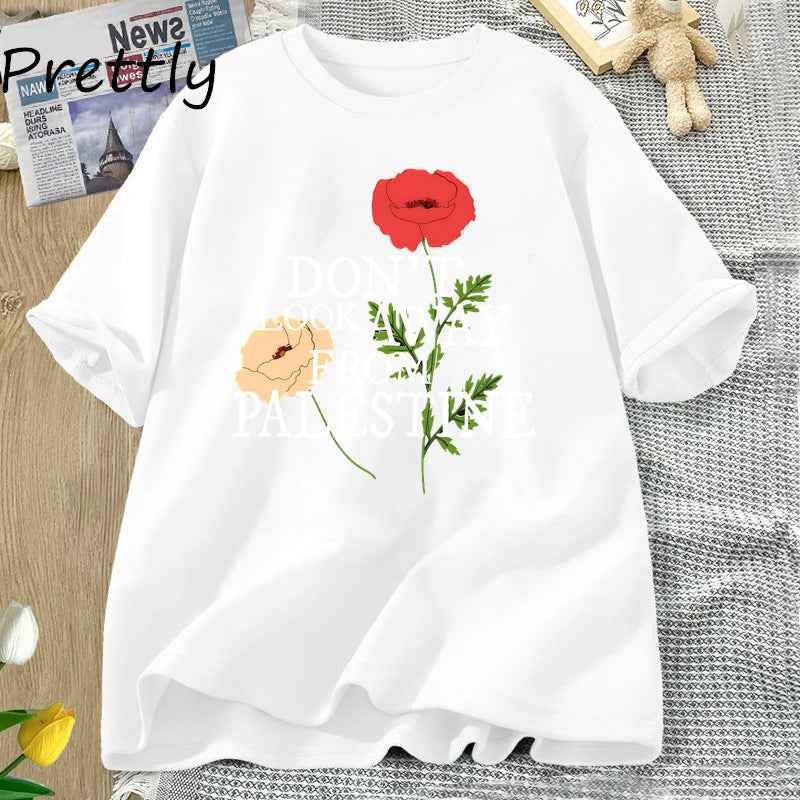 Women's Floral Graphic Cotton T-Shirt | District Hurd Limited