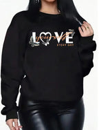 Fleece Long Sleeved Printed Sweatshirt