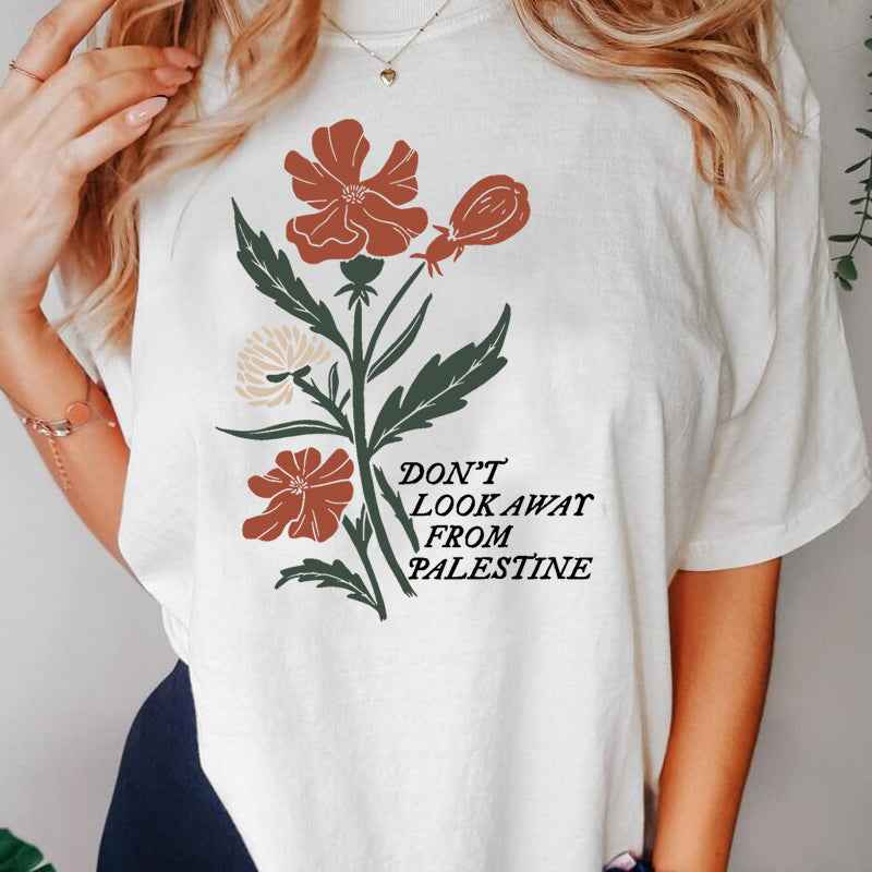 Women's Floral Graphic Cotton T-Shirt | District Hurd Limited
