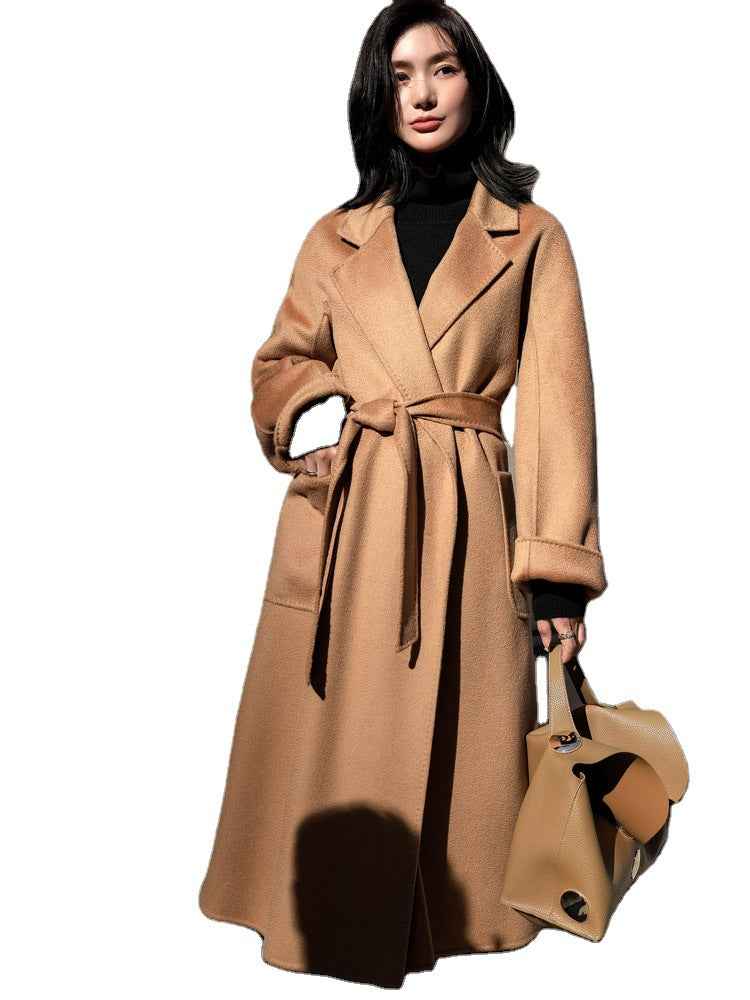 Women's Double-Sided Cashmere Wool Coat Windbreaker | District Hurd Limited