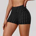 Yoga Sport Leggings Polka Dot Print High-Waisted Shorts for Outdoor Cycling