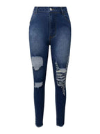 Women's Distressed Skinny Jeans with Pockets | District Hurd Limited