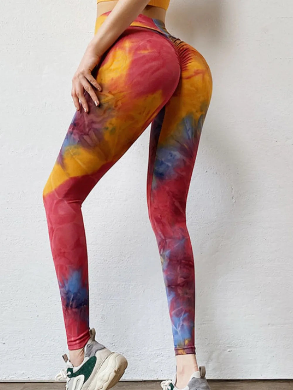 Tie-Dye High Waist Leggings for Active Wear