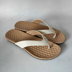 Women's Herringbone Flat Sandals with Toe Strap | District Hurd Limited