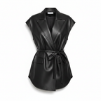 Leather Waistcoat – Sleeveless Biker Jacket Unisex | District Hurd Limited