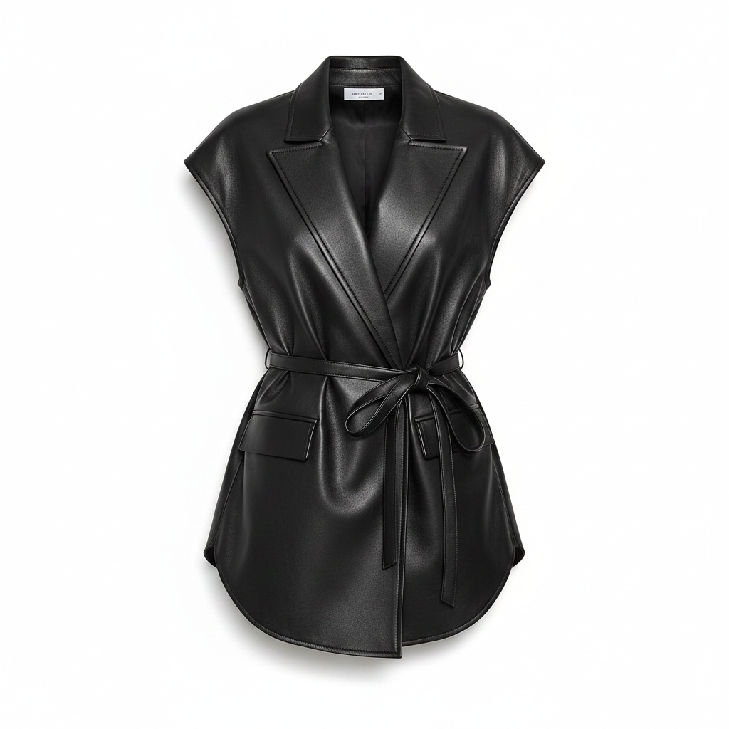 Leather Waistcoat – Sleeveless Biker Jacket Unisex | District Hurd Limited