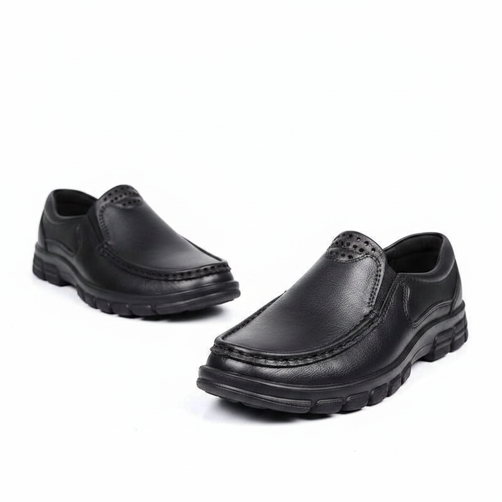 Men's Oil-Resistant Leather Slip-On Driving Shoes | District Hurd Limited