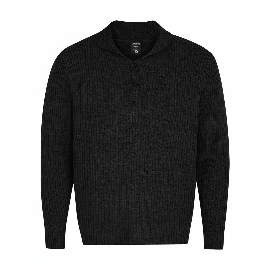 Knit Jumper Unisex – Retro Turn-Down Collar Vintage Style | District Hurd Limited