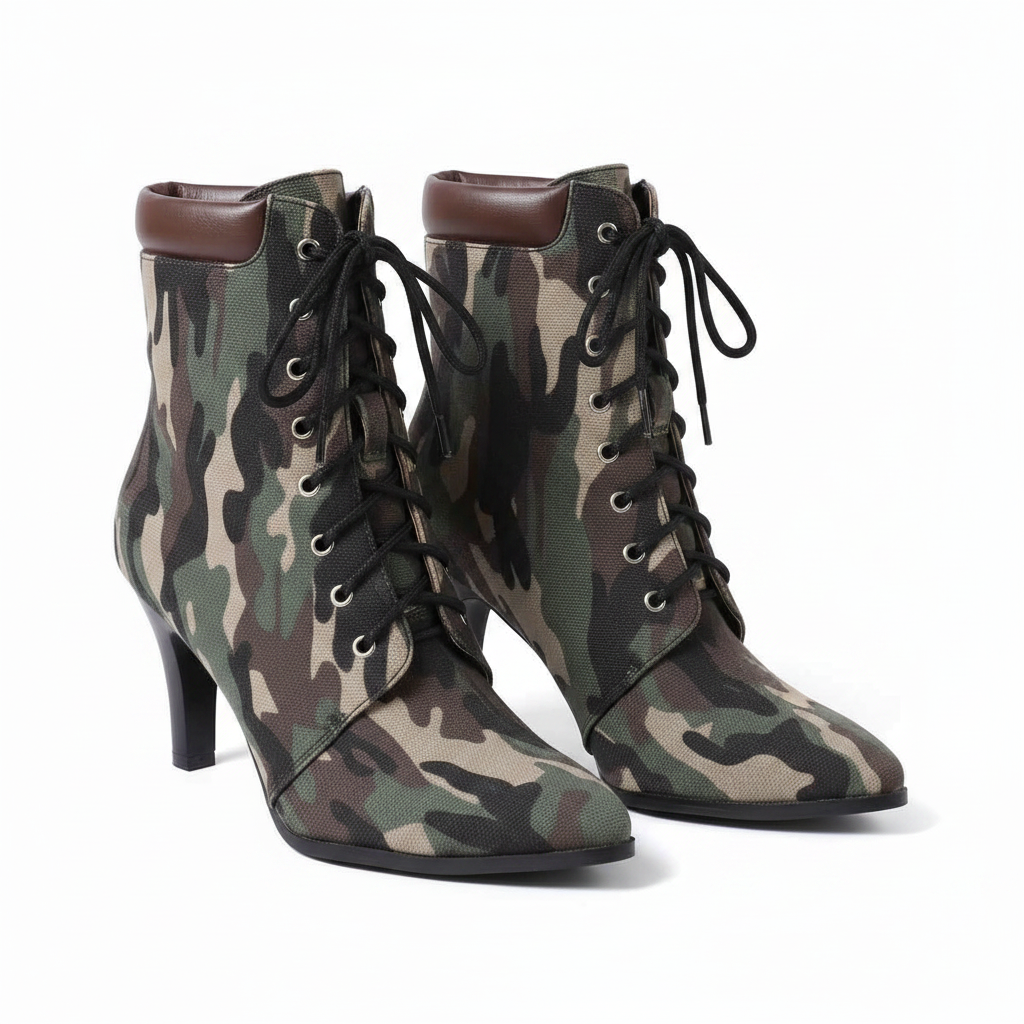 Women's Pointed Toe Lace-Up Ankle Boots | District Hurd Limited